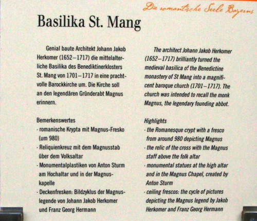 Basilica of St Mang in F&uuml;ssen.